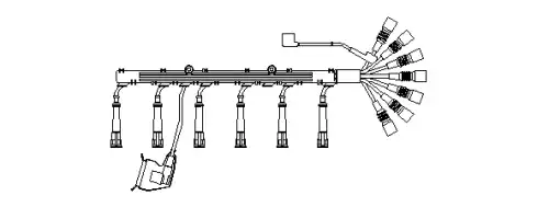 к-кт проводов!\ BMW E28/E34 2.0/2.5 85-90 517/100 BREMI