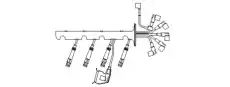 к-кт проводов!\ BMW E34 1.8 M40 89-95 503A100 BREMI