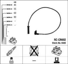 Высоковольтные провода (провода зажигания) NGK RC-CR602