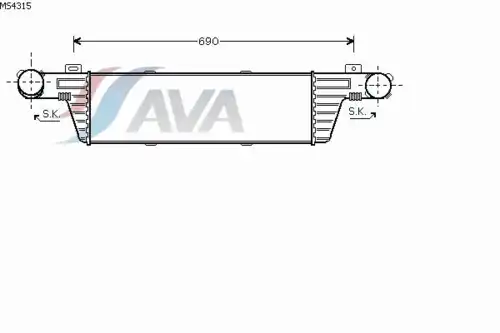Интеркулер AVA MS4315