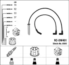 Высоковольтные провода (провода зажигания) NGK RC-DW401