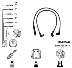 Высоковольтные провода (провода зажигания) NGK RC-FD520