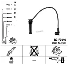 Высоковольтные провода (провода зажигания) NGK RC-FD546