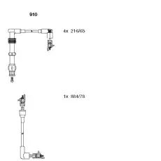к-кт проводов!\ Ford Scorpio/Sierra 2.0 DOHC 89> 910 BREMI