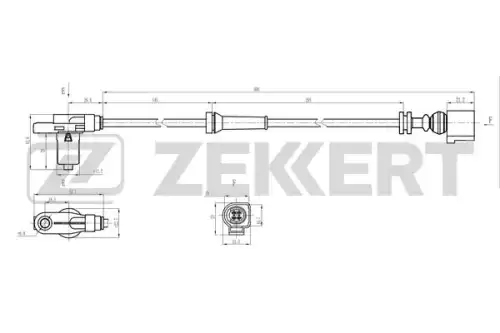 Датчик ABS ZEKKERT SE-6237