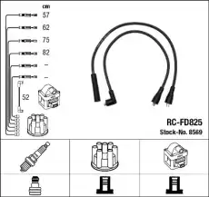 Высоковольтные провода (провода зажигания) NGK RC-FD825