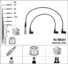 Высоковольтные провода (провода зажигания) NGK RC-MB207