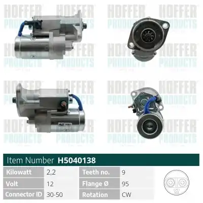 Стартер HOFFER H5040138