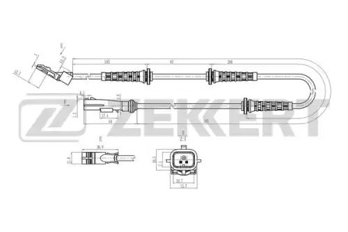 Датчик ABS ZEKKERT SE-6179