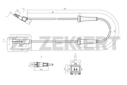 Датчик ABS ZEKKERT SE-6192