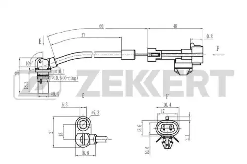 Датчик ABS ZEKKERT SE-6193