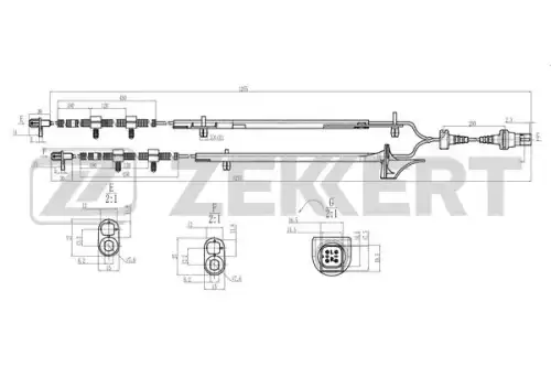 Датчик ABS ZEKKERT SE-6194