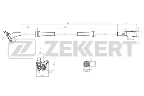 Датчик ABS ZEKKERT SE-6195