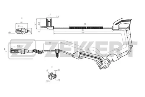 Датчик ABS ZEKKERT SE-6202