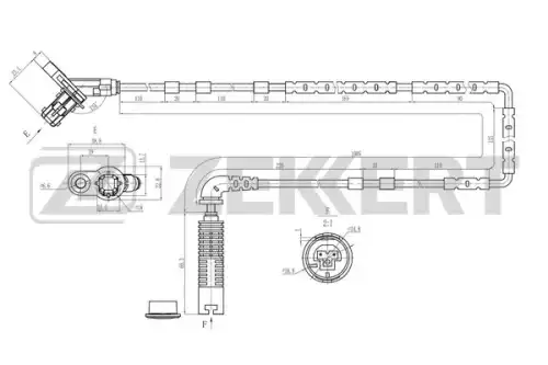 Датчик ABS ZEKKERT SE-6208