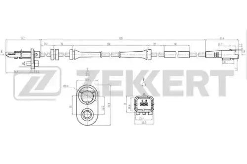 Датчик ABS ZEKKERT SE-6217