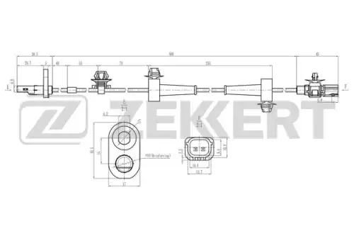 Датчик ABS ZEKKERT SE-6220