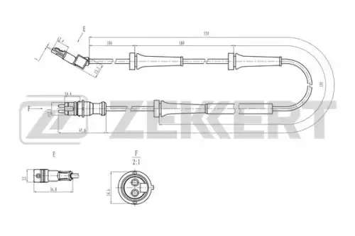Датчик ABS ZEKKERT SE-6222