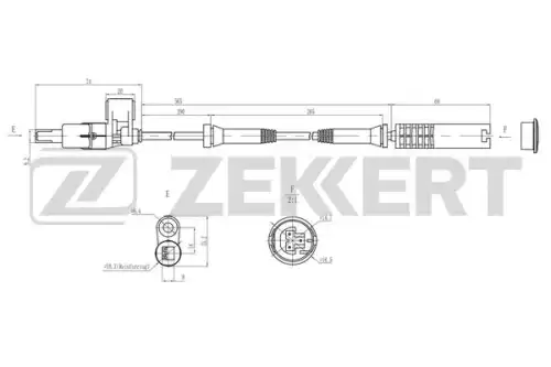 Датчик ABS ZEKKERT SE-6224