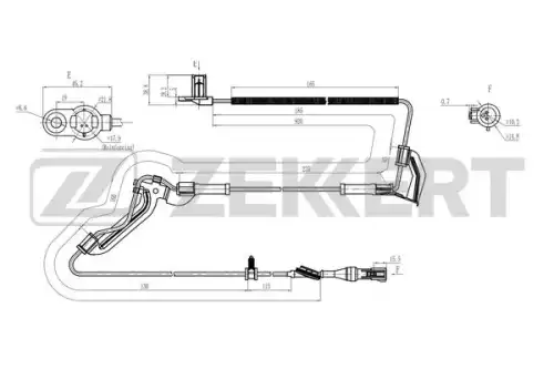 Датчик ABS ZEKKERT SE-6228