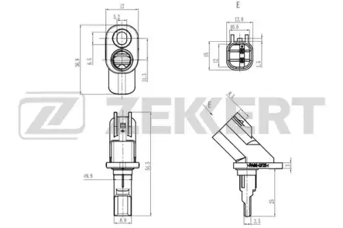 Датчик ABS ZEKKERT SE-6234