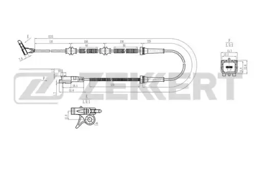 Датчик ABS ZEKKERT SE-6241