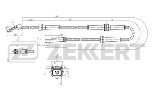 Датчик ABS ZEKKERT SE-6242