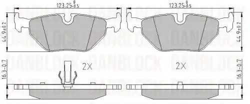 Деталь DB 510349 DANBLOCK