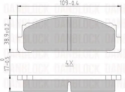 Деталь DB 511078 DANBLOCK
