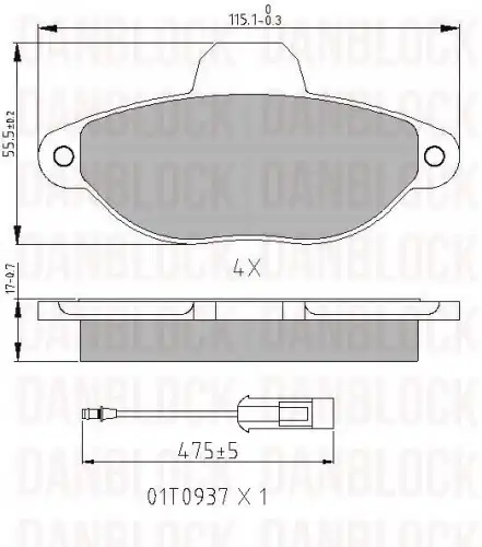 Деталь DB 510197 DANBLOCK