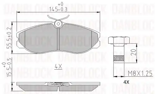 Деталь DB 510257 DANBLOCK