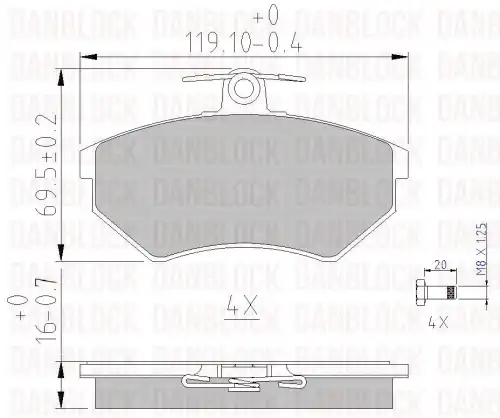Деталь DB 510158 DANBLOCK