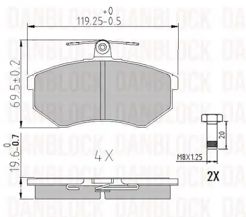 Деталь DB 510030 DANBLOCK