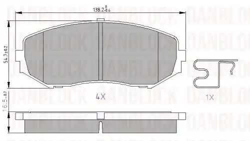 Деталь DB 510624 DANBLOCK