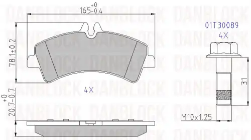 Деталь DB 510741 DANBLOCK