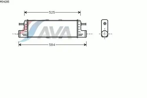 Интеркулер AVA MS4285