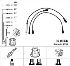 RC-OP 426 к-кт проводов!\ Opel Kadett 1.8/2.0 87-93/Vectra 2.0 88> NGK