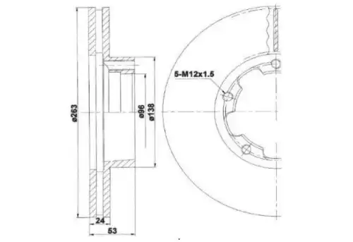 BRAKE DISC,FRONT 713698 ERREVI