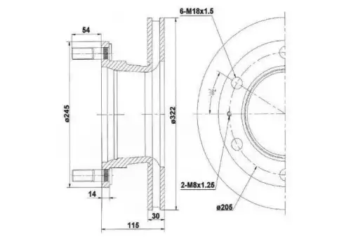 BRAKE DISC,FRONT 713699 ERREVI