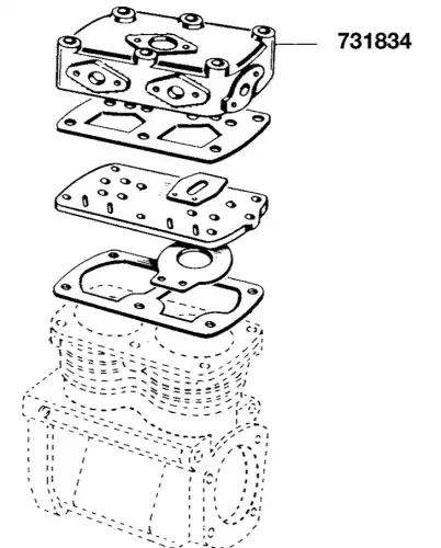 HEAD COMPRESSOR COVER 731834 ERREVI