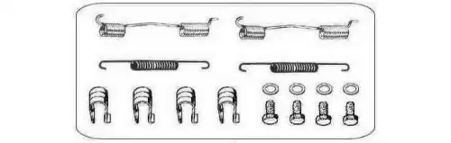 SPRING KIT C/W CLAMPS 750916 ERREVI