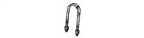 U BOLT C/W NUTS 723541 ERREVI