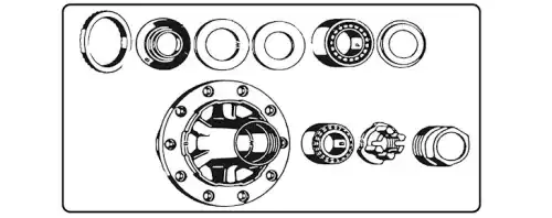 WHEEL HUB ASSEMBLY 713939 ERREVI