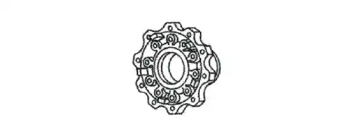 WHEEL HUB, BARE 713641 ERREVI