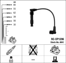 Высоковольтные провода (провода зажигания) NGK RC-OP1206