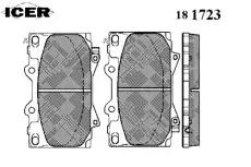 Тормозные колодки дисковые ICER 181723
