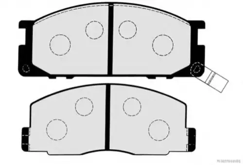 Тормозные колодки дисковые HERTH+BUSS J3602059