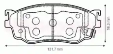 Тормозные колодки дисковые передняя ось JURID 572444J