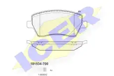 Тормозные колодки дисковые ICER 181534-700