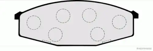 Тормозные колодки дисковые HERTH+BUSS J3601034